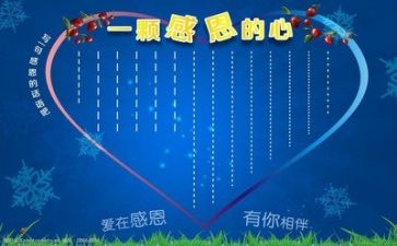 以感恩为主题体会心得模板6篇