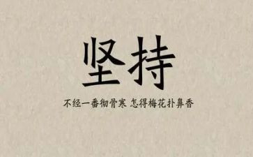 关于坚持演讲稿参考5篇