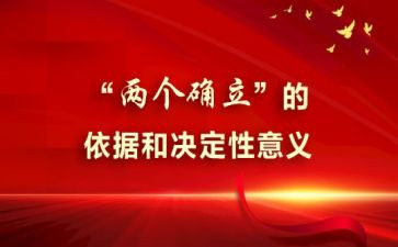两个确立的心得体会通用5篇