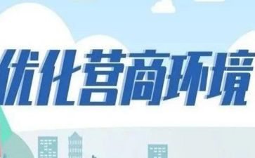 营商环境的工作总结6篇